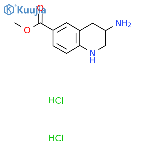 Methyl 3-amino-1,2,3,4-tetrahydroquinoline-6-carboxylate dihydrochloride structure