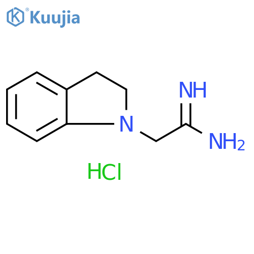 2-(2,3-Dihydro-1H-indol-1-yl)ethanimidamide dihydrochloride structure