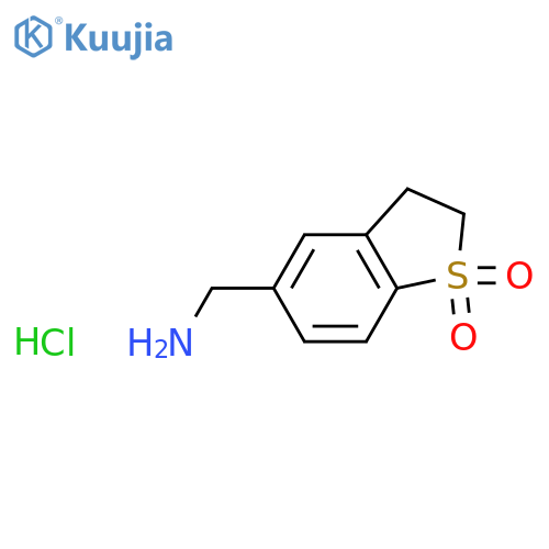 5-(Aminomethyl)-2,3-dihydro-1λ6-benzothiophene-1,1-dione Hydrochloride structure
