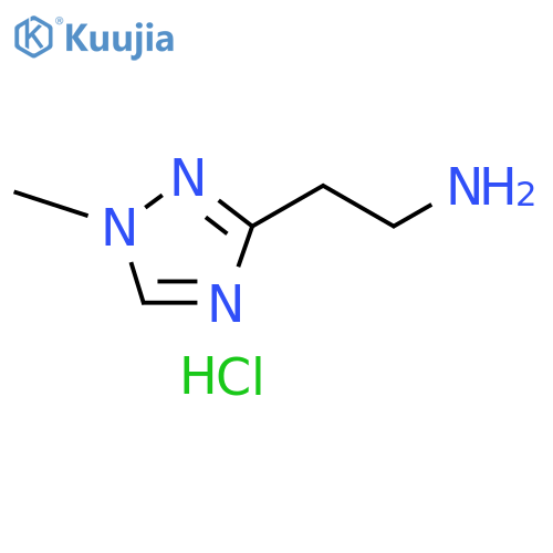 2-(1-methyl-1H-1,2,4-triazol-3-yl)ethanamine hydrochloride structure