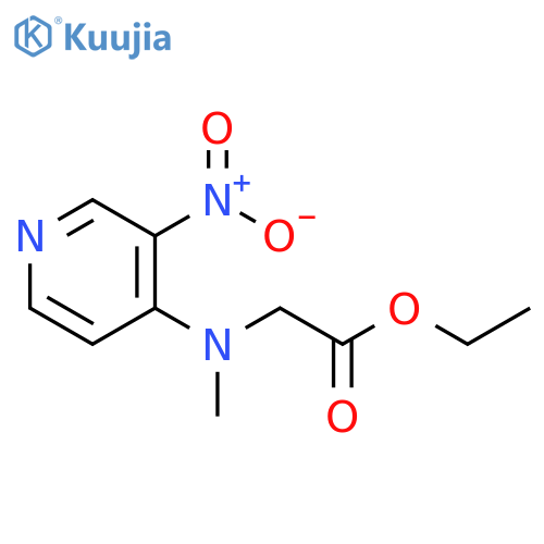 ethyl 2-methyl(3-nitropyridin-4-yl)aminoacetate structure