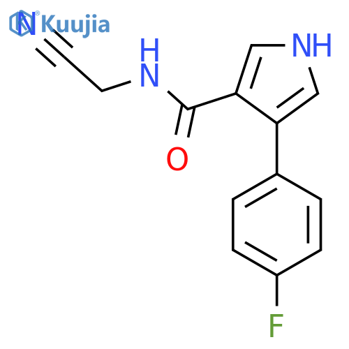 N-(cyanomethyl)-4-(4-fluorophenyl)-1H-pyrrole-3-carboxamide structure