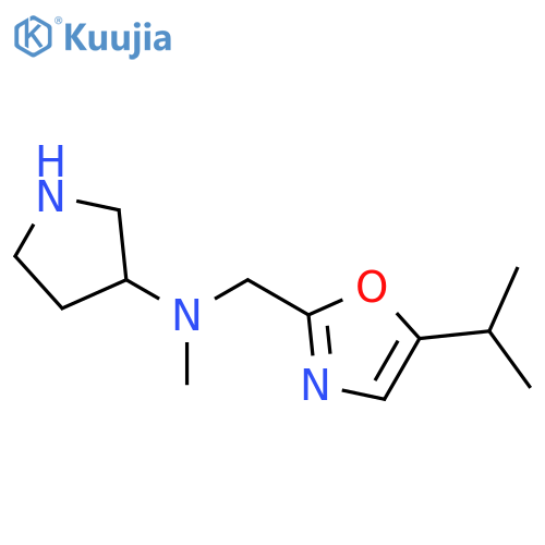N-methyl-N-{5-(propan-2-yl)-1,3-oxazol-2-ylmethyl}pyrrolidin-3-amine structure