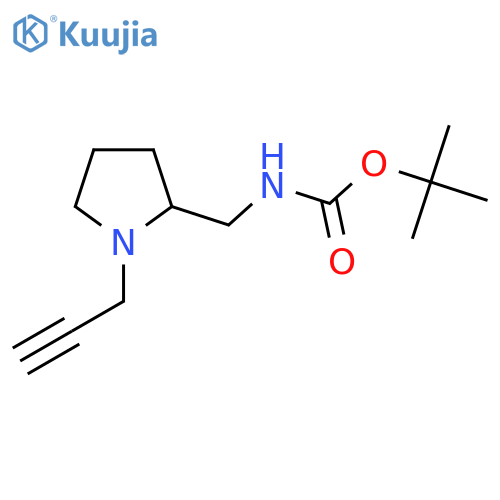 tert-butyl N-{[1-(prop-2-yn-1-yl)pyrrolidin-2-yl]methyl}carbamate structure