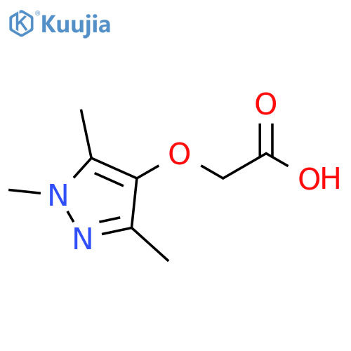 2-[(1,3,5-trimethyl-1H-pyrazol-4-yl)oxy]acetic acid structure