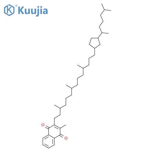 2-[14-[3-(1,5-Dimethylhexyl)cyclopentyl]-3,7,11-trimethyltetradecyl]-3-methyl-1,4-naphthoquinone structure