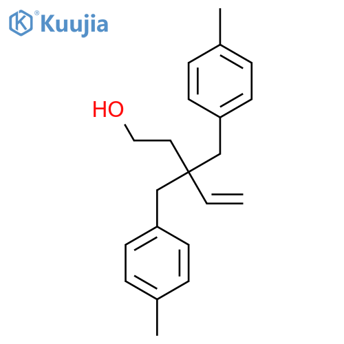 3,3-Bis(4-methylbenzyl)pent-4-en-1-ol structure