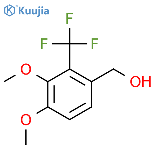 3,4-Dimethoxy-2-(trifluoromethyl)phenylmethanol structure