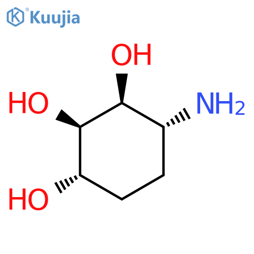1,2,3-Cyclohexanetriol, 4-amino-, [1S-(1α,2β,3β,4α)]- (9CI) structure