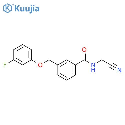 N-(Cyanomethyl)-3-[(3-fluorophenoxy)methyl]benzamide structure