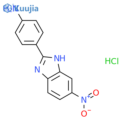 4-(6-Nitro-1H-benzo[d]imidazol-2-yl)aniline hydrochloride structure