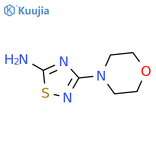 3-(morpholin-4-yl)-1,2,4-thiadiazol-5-amine structure