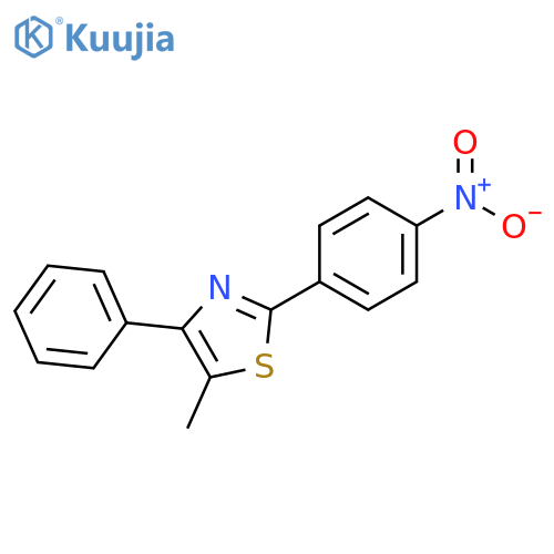 5-Methyl-2-(4-nitrophenyl)-4-phenylthiazole structure
