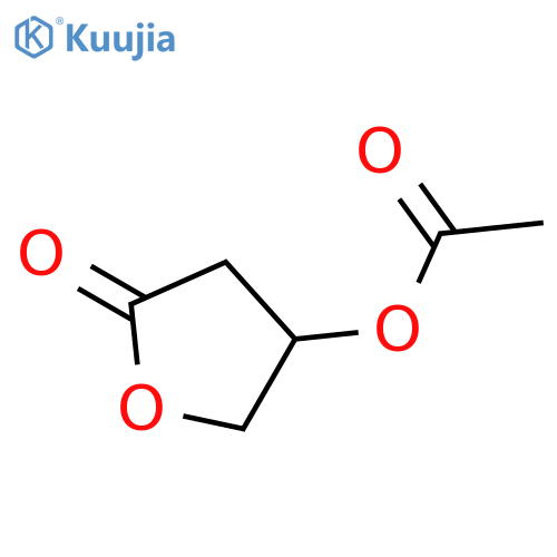 (3R)-5-oxooxolan-3-yl acetate structure