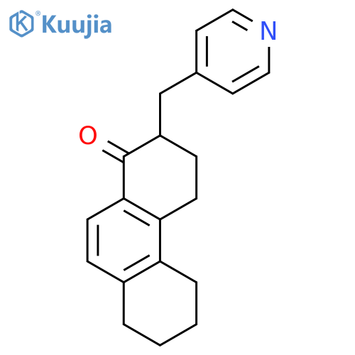 2-[(Pyridin-4-yl)methyl]-3,4,5,6,7,8-hexahydrophenanthren-1(2H)-one structure