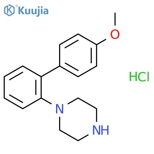 1-(4'-Methoxy1,1'-biphenyl-2-yl)-piperazine Hydrochloride structure