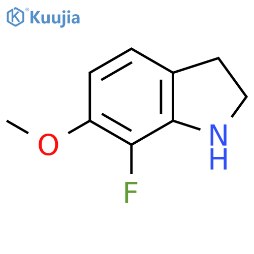7-Fluoro-6-methoxy-2,3-dihydro-1h-indole structure