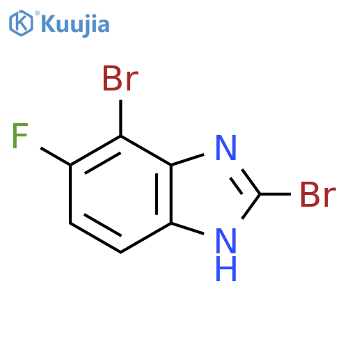 2,4-Dibromo-5-fluoro-1H-benzimidazole structure