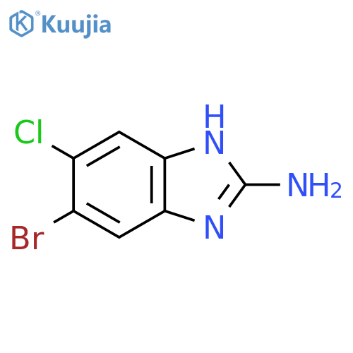2-Amino-5-bromo-6-chloro-1H-benzimidazole structure