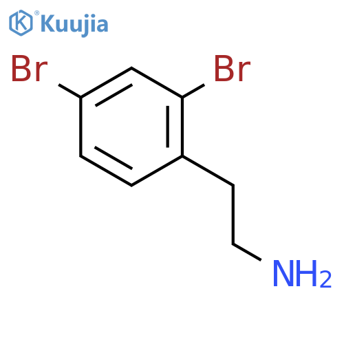 2-(2,4-dibromophenyl)ethan-1-amine structure