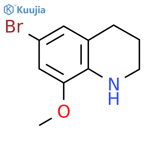 6-Bromo-8-methoxy-1,2,3,4-tetrahydroquinoline structure