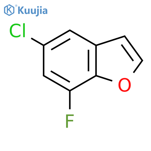 5-chloro-7-fluoro-1-benzofuran structure