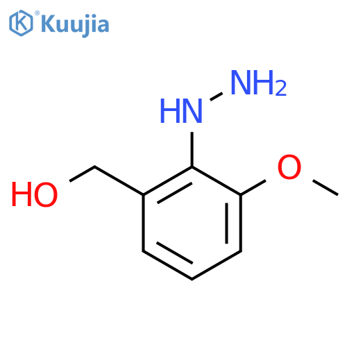 2-(Hydroxymethyl)-6-methoxyphenylhydrazine structure