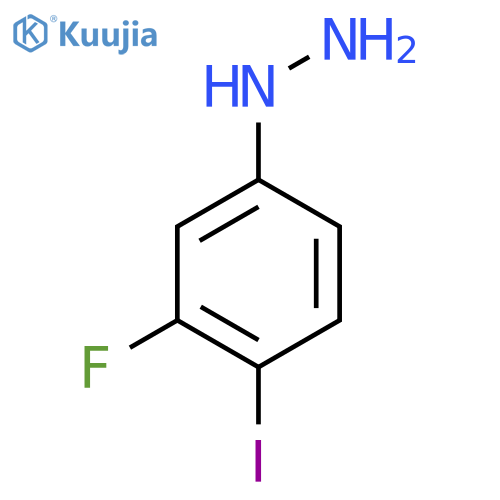 3-Fluoro-4-iodophenylhydrazine structure