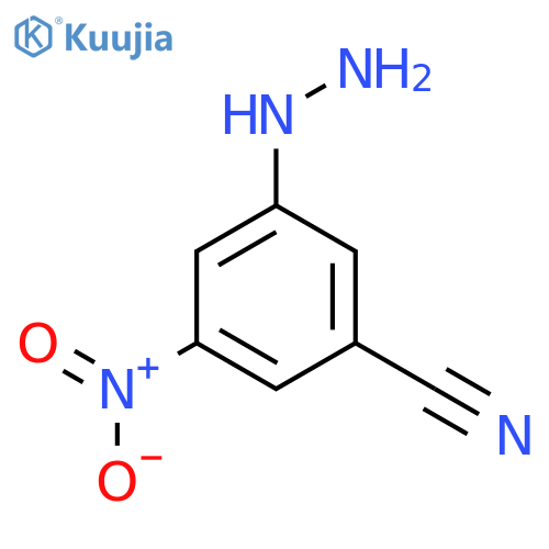 3-Cyano-5-nitrophenylhydrazine structure