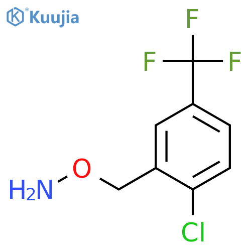 O-{2-chloro-5-(trifluoromethyl)phenylmethyl}hydroxylamine structure