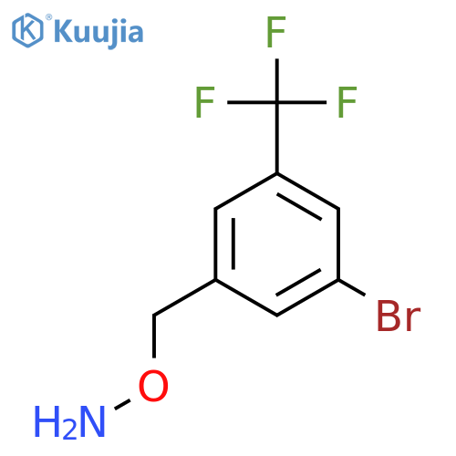 O-{3-bromo-5-(trifluoromethyl)phenylmethyl}hydroxylamine structure