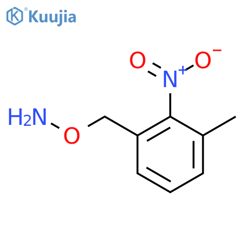 O-(3-methyl-2-nitrophenyl)methylhydroxylamine structure