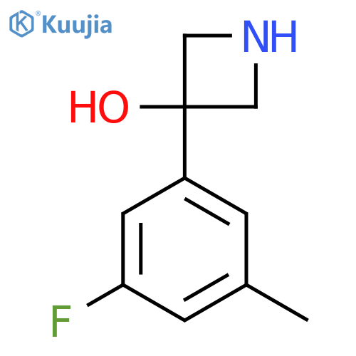 3-(3-fluoro-5-methylphenyl)azetidin-3-ol structure