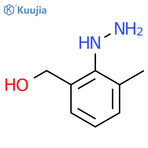 2-(Hydroxymethyl)-6-methylphenylhydrazine structure