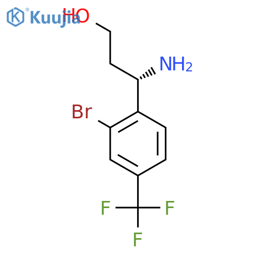 (3S)-3-AMINO-3-[2-BROMO-4-(TRIFLUOROMETHYL)PHENYL]PROPAN-1-OL structure