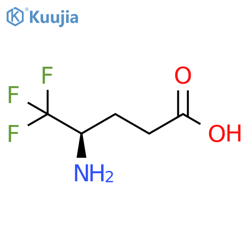 (R)-4-Amino-5,5,5-trifluoropentanoic acid structure