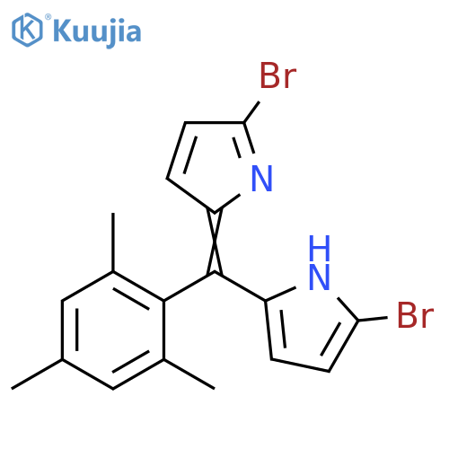 2-Bromo-5-(5-bromo-2H-pyrrol-2-ylidene)(2,4,6-trimethylphenyl)methyl-1H-pyrrole structure