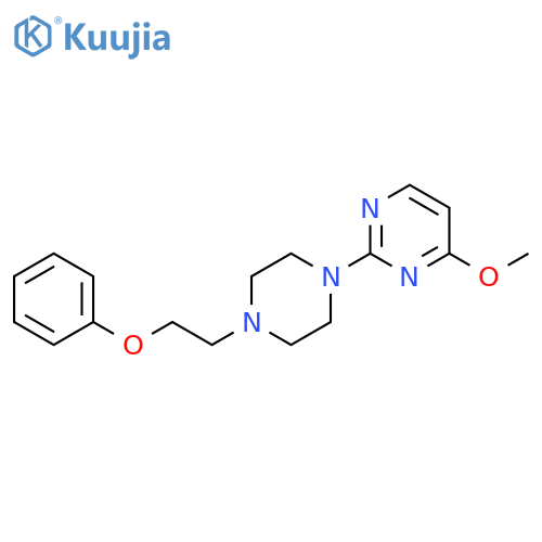 4-methoxy-2-[4-(2-phenoxyethyl)piperazin-1-yl]pyrimidine structure