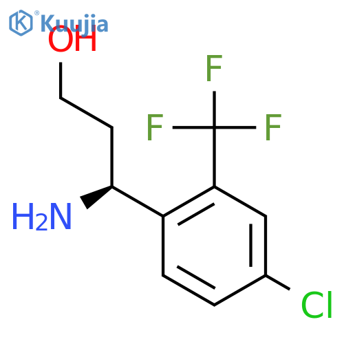 (3S)-3-AMINO-3-[4-CHLORO-2-(TRIFLUOROMETHYL)PHENYL]PROPAN-1-OL structure