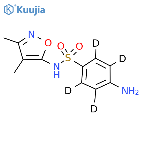 Sulfisoxazole-d4 structure