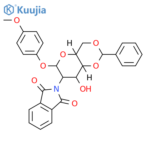 4-Methoxyphenyl 4,6-O-Benzylidene-2-deoxy-2-phthalimido-β-D-glucopyranoside structure