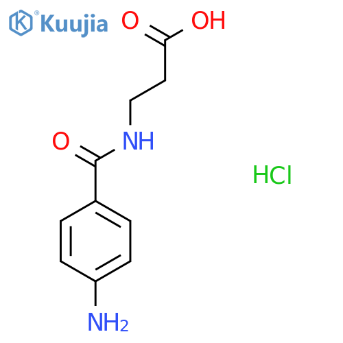 3-(4-aminophenyl)formamidopropanoic acid hydrochloride structure