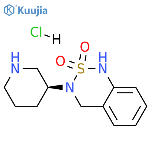 3-[(3S)-Piperidin-3-yl]-3,4-dihydro-1H-2,1,3-benzothiadiazine 2,2-dioxide hydrochloride structure