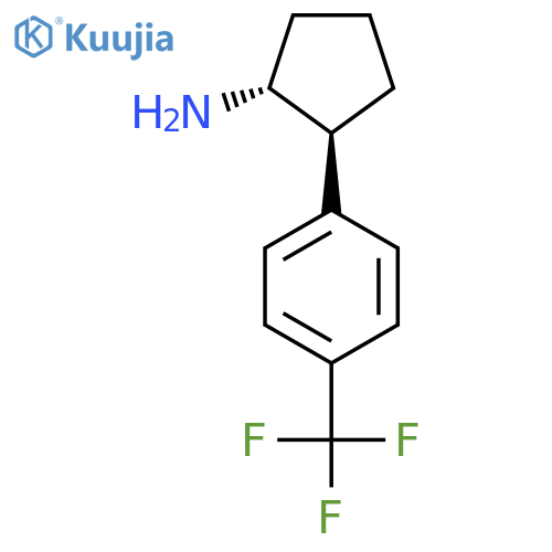 (1R,2S)-2-[4-(Trifluoromethyl)phenyl]cyclopentan-1-amine structure