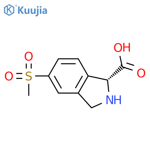 (R)-5-(methylsulfonyl)isoindoline-1-carboxylic acid structure