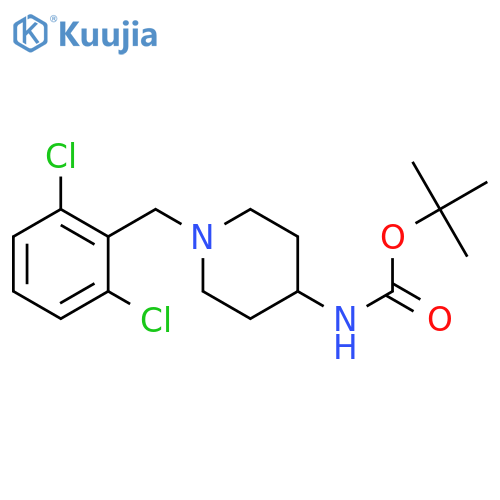 tert-butyl (1-(2,6-dichlorobenzyl)piperidin-4-yl)carbamate structure