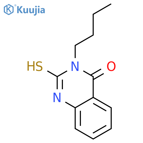 3-butyl-2-sulfanylidene-1,2,3,4-tetrahydroquinazolin-4-one structure