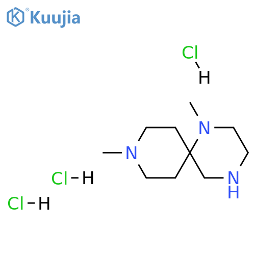 1,9-dimethyl-1,4,9-triazaspiro5.5undecane trihydrochloride structure
