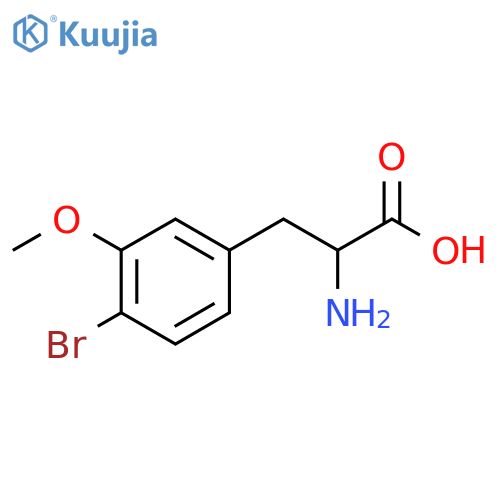 2-amino-3-(4-bromo-3-methoxyphenyl)propanoic acid structure