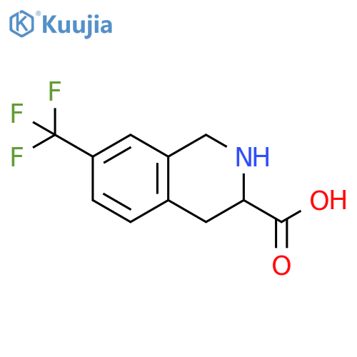 7-(trifluoromethyl)-1,2,3,4-tetrahydroisoquinoline-3-carboxylic acid structure